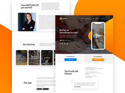 Firefly HR Homepage Design design homepage design job board ui ux web webdesign website