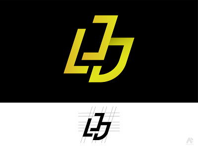 LJD LOGO branding lettering lettermark logo logo design logotype minimalist modern logo