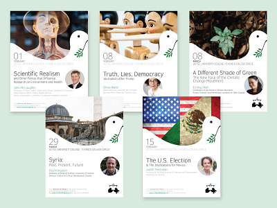 Science for Peace: Posters for Academic Seminars on World Issues academia branding design graphic design poster ui