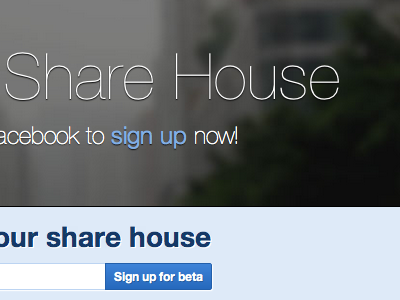 Share House app application events housemates web app