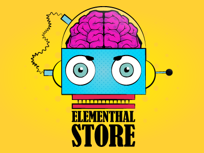 Elementhal Store brain clothes logo paraguayan store yellow