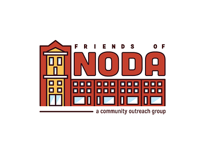 Friends Of NoDa charlotte logo noda vector volunteer