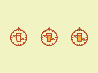 Side Stuff WIP - 2 beer compass direction guide icon logo pint project side vector