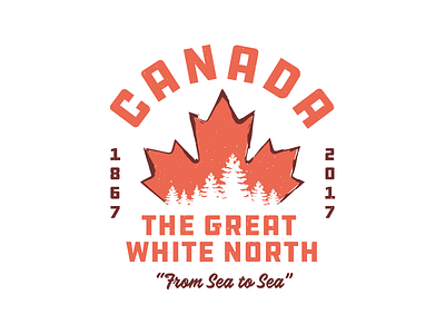 Canada Playoff art badge canada illustration leaf logo mark red texture vector