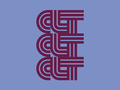CLT Thick Lines art charlotte clt design illustration letters line mark thick lines vector