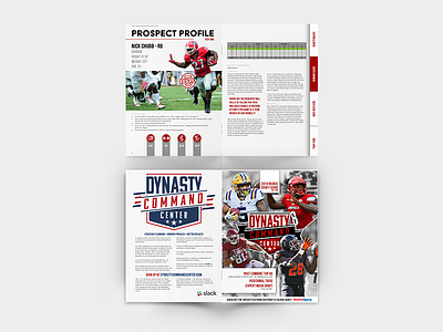 Dynasty Command Center Magazine - Vol. 2 fantasy football magazine print design sports