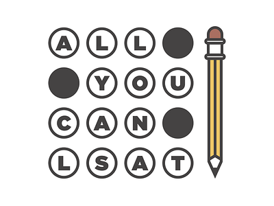 All You Can LSAT - Logo icon law logo lsat test