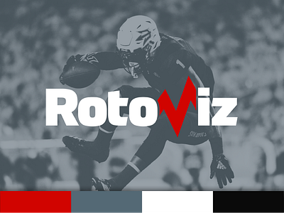 RotoViz Rebrand branding fantasy fantasy football football logo logos re brand sports sports brand