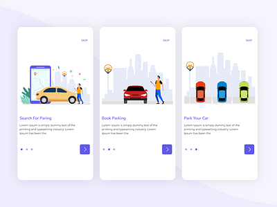 Parking app andriod app branding illustration ios minimalism mobile app ui ui design ux