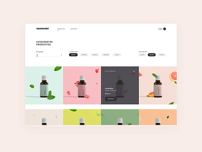 Momento project design ecommerce mockups ui visual design web store
