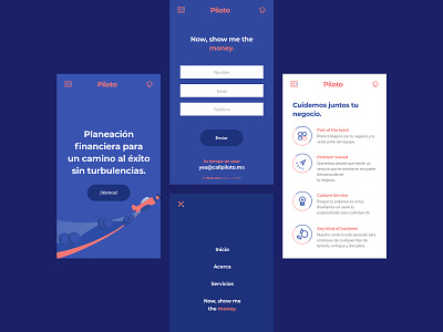 Piloto Project (Mobile version) flatdesign mobile ui uidesign