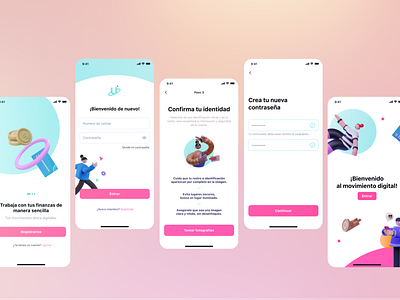 Banking app - Onboarding shoots apps banking app concept design fintech mobile ui design visual design