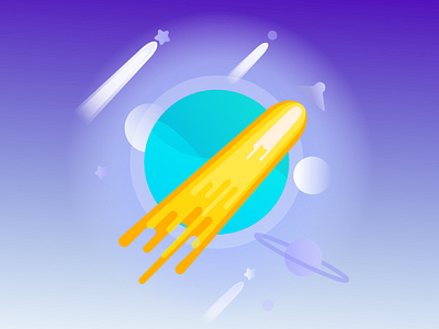 Boost Illustration boost design illustration planet ui universal
