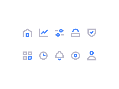 a set of icons dashboard icon