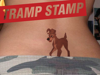 Trampstamp stamp tattoo tramp