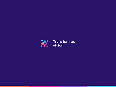 Transformed Vision branding design graphic design logo typography