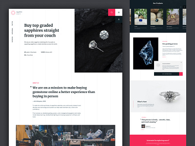 Sapphire Source Landing Page design graphic design product design typography ui user experience user interface ux webdesign website
