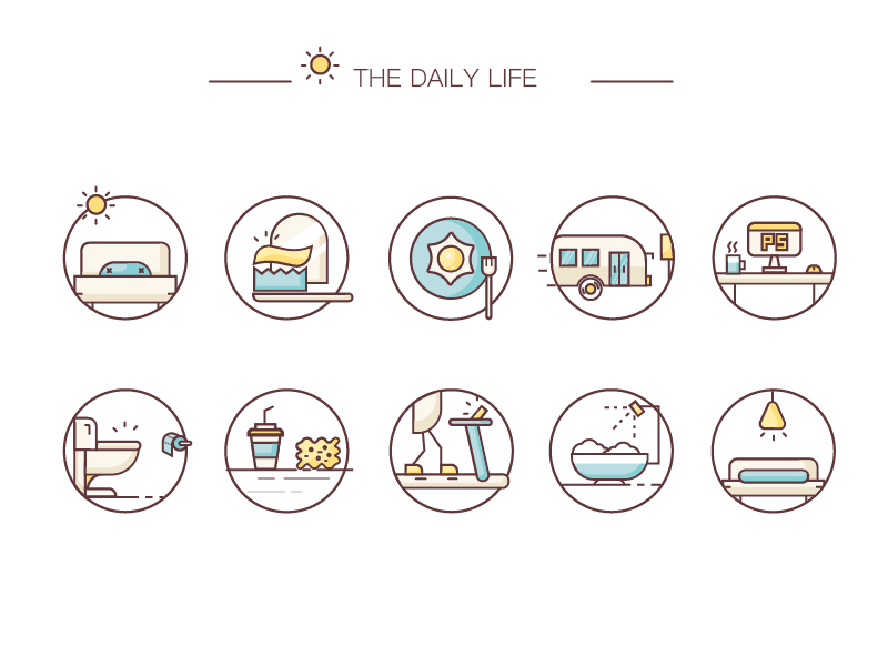 Daily Life Icon By Doubledan On Dribbble