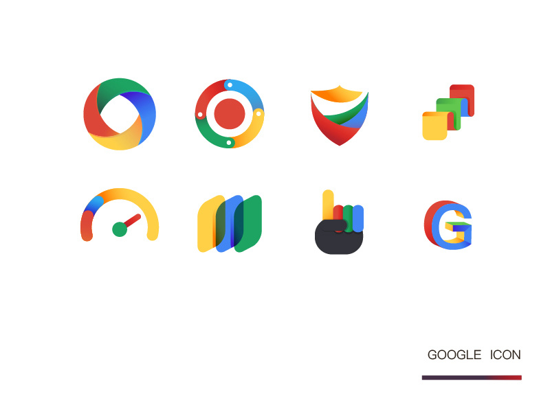 Google Icon Initial google icon by Doubledan on Dribbble