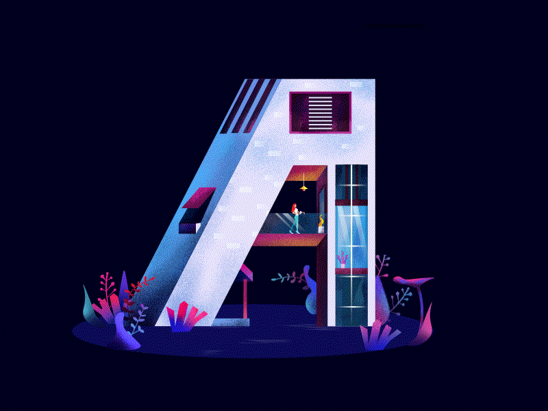 "A" house