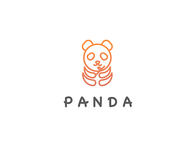 panda logo bamboo illustration panda sichuan (province) stroke