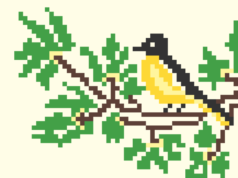 Bird Pixel Art Illustration by Loredana Dinu on Dribbble