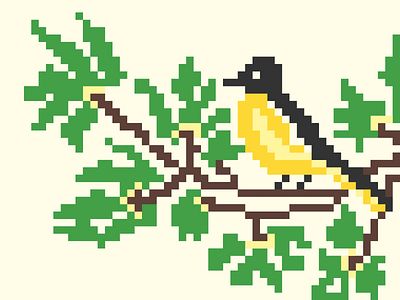 Bird Pixel Art Illustration bird illustration pixel art