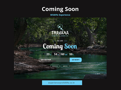 Oopss! We are Coming Soon - Coming Soon Page app art building coming soon construction dark mode dribble landing page notify page template travel ui ux ui design wildlife