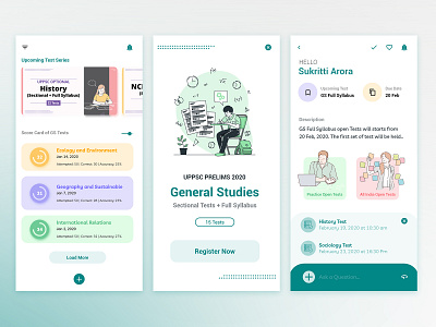 Educational app app branding dashboard design design dribbble e learning education exam flat icon illustration logo minimal testing ui ux vector