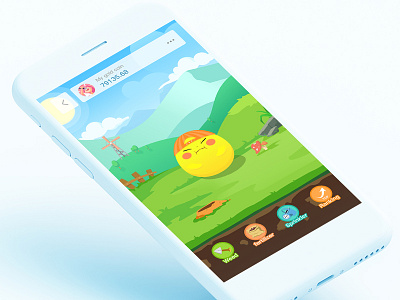 Game interface - Golden Bean app ui ux 插图 设计
