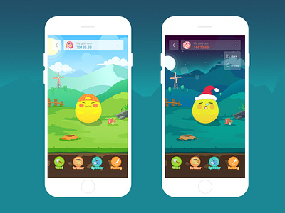 Game interface - Golden Bean ui ux 插图 设计