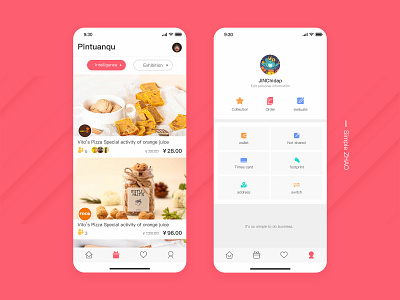 Company products - stroll + my app ui ux 插图 设计