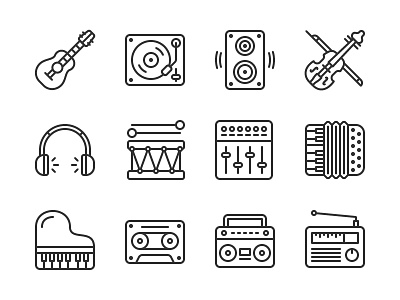 Music Icons free icon