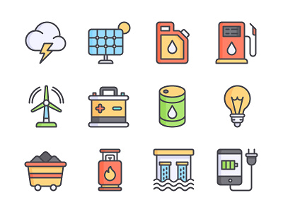 Energy Icon Set free icon