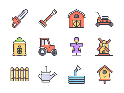 Farm Icon Set