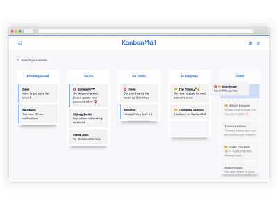 KanbanMail Web App