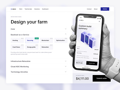 Crypto Farm Builder app application application webdesign crypto cryptofarm design farm figma figmadesign ui ui design ux web