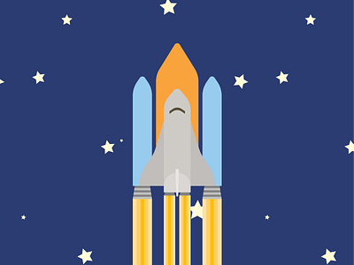 Rocket ship 2d art design flat graphic graphics man rocket simple space vector