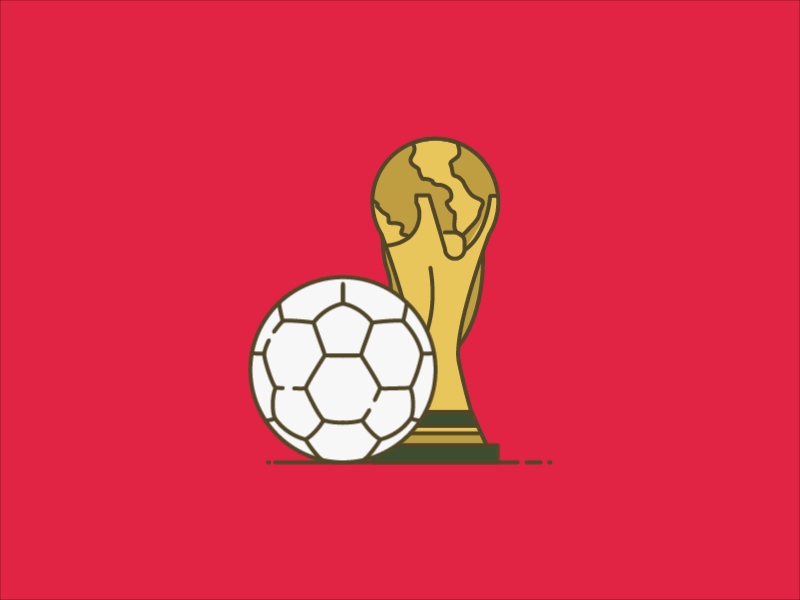 World Cup 2018 animation creative cup design football gif graphic soccer world