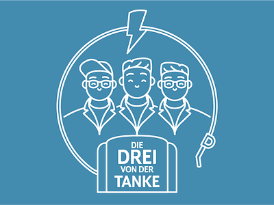 Die Drei von der Tanke design line logo