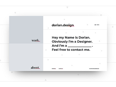 Design for dorian.design design minimal web design