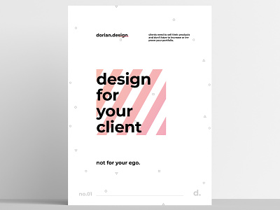 dorian.design - Poster no.01 design minimal poster print typography