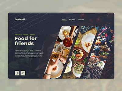 Cooking Event Website Concept design food food website landingpage sans serif ui ux website