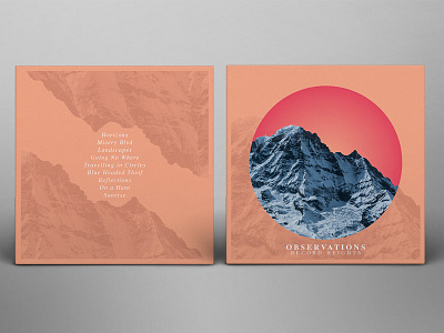 Observations - Album Cover 3d album artwork borders cover gradient graphic design music packaging photography print texture