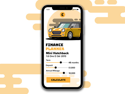 Car Finance App Mockup