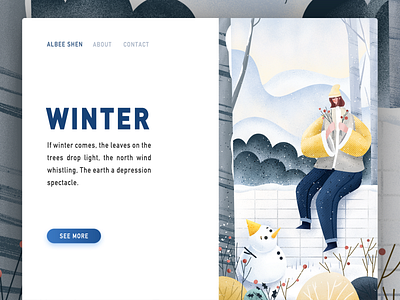 Winter design illustration winter