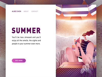 Summer design illustration summer