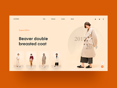Today Look clothes ui webdesign