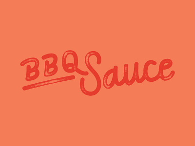 BBQ Sauce bbq lettering line sauce