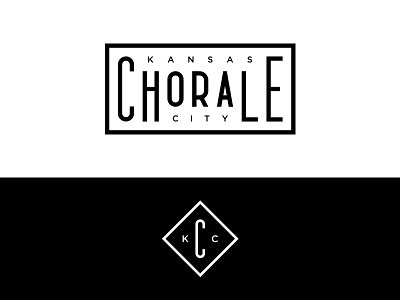 KC Chorale logo + mark branding chorale kansas city logo type